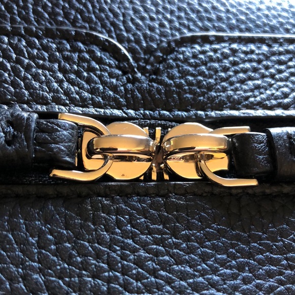 SOLD // Kate Spade Day Pack Black Pebbled Leather Medium Backpack - Picture 8 of 9